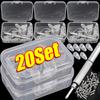 20Pcs/Set Silicone Glasses Nose Pad Airbag Soft Air Non-Slip Air Cushion Boles with Screws Screwdrivers Eyeglasses Accessories