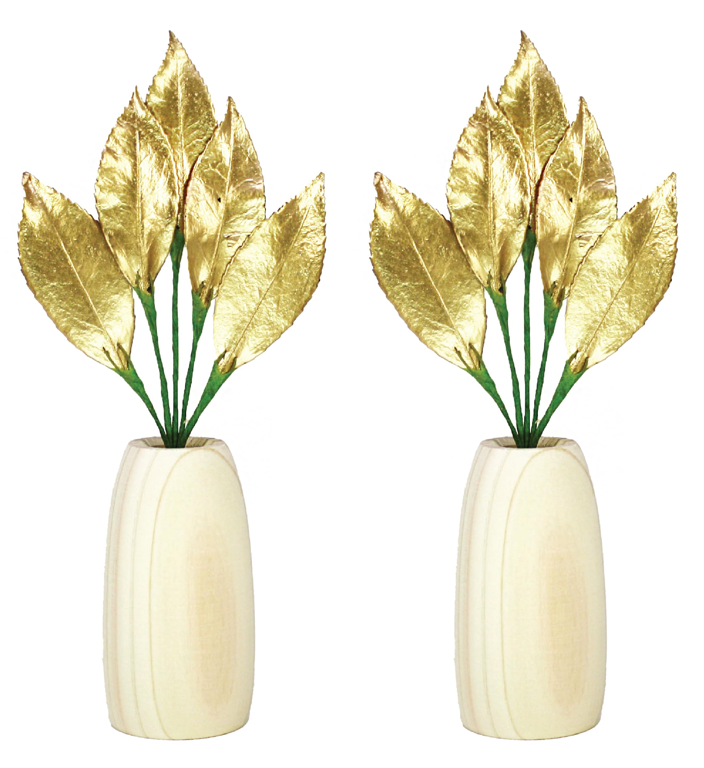 

[A&K] Increase your fortune and luck with this Shinto altar set. This set includes a pair of golden sakaki trees (made with fresh leaves) from