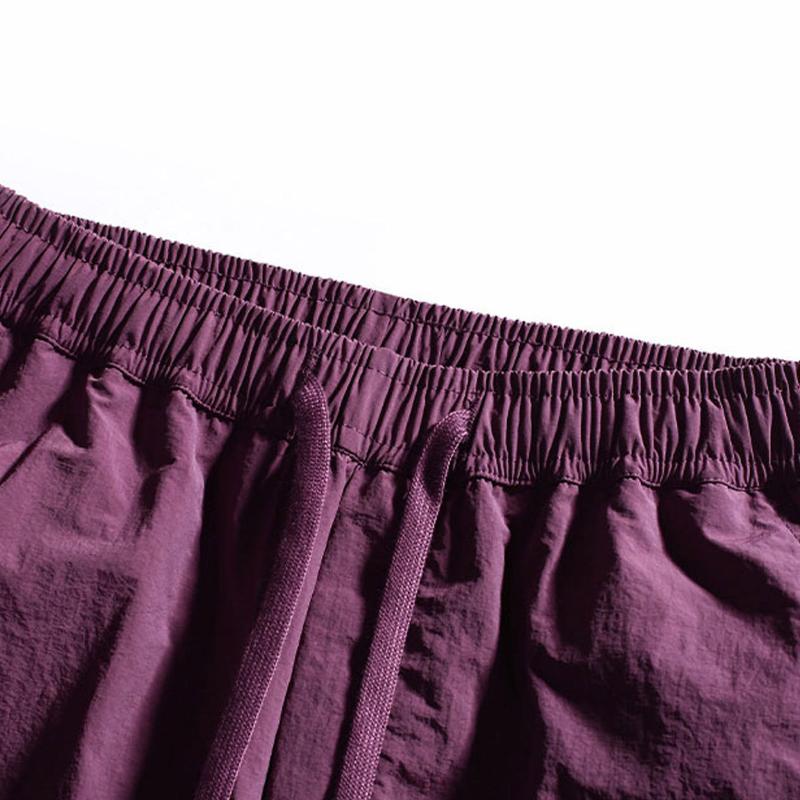 Pantaloni subțiri de vară din mătase de gheață, largi, casual, cu buzunare multiple, pentru bărbați, pantaloni scurți sport cu uscare rapidă, pantaloni pentru bărbați