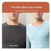 Men's Double-Sided Fleece Thermal Underwear Set – Soft, Warm, Thick Solid Color Round Neck for Autumn and Winter