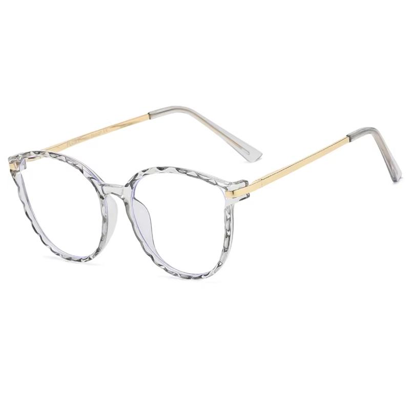 Lila Rahmen Katzenaugen Korrektionsbrille Damen Anti Blaulicht/Photochrom/Kurzsichtigkeit/Weitsichtigkeit/Gleitsicht Maßgefertigte Brillen