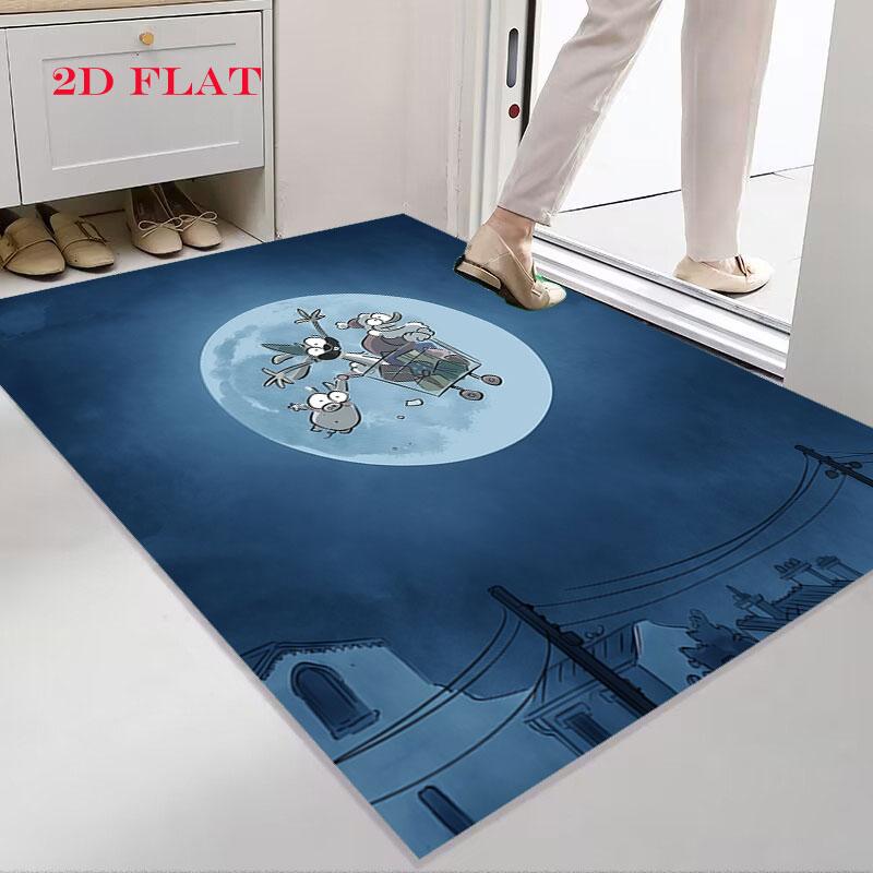 Big Bad Fox Charm Carpet Rug for Living Room Bedroom Home Sofa Decoration,Kids play Nonslip Floor Mat