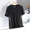 Men's Quick-Dry Ice Silk Mesh T-Shirt - Breathable, Loose-Fit, Casual Short Sleeve Sportswear