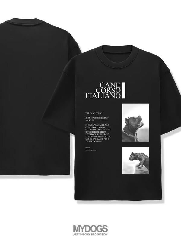 Men s black gym sports t-shirt with tiger PWR INSIDE 3XL