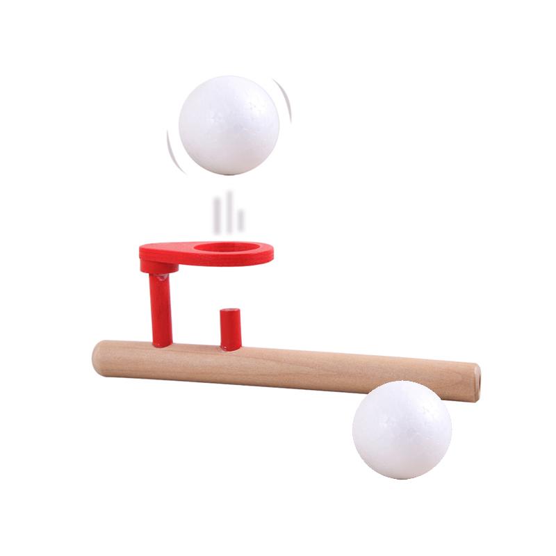 Wooden Balance Blowing Toys Blowing Pipe Whistles Balls Toys Floating Blow Pipe Balls Game Balanced Scientific Experiments TMZ