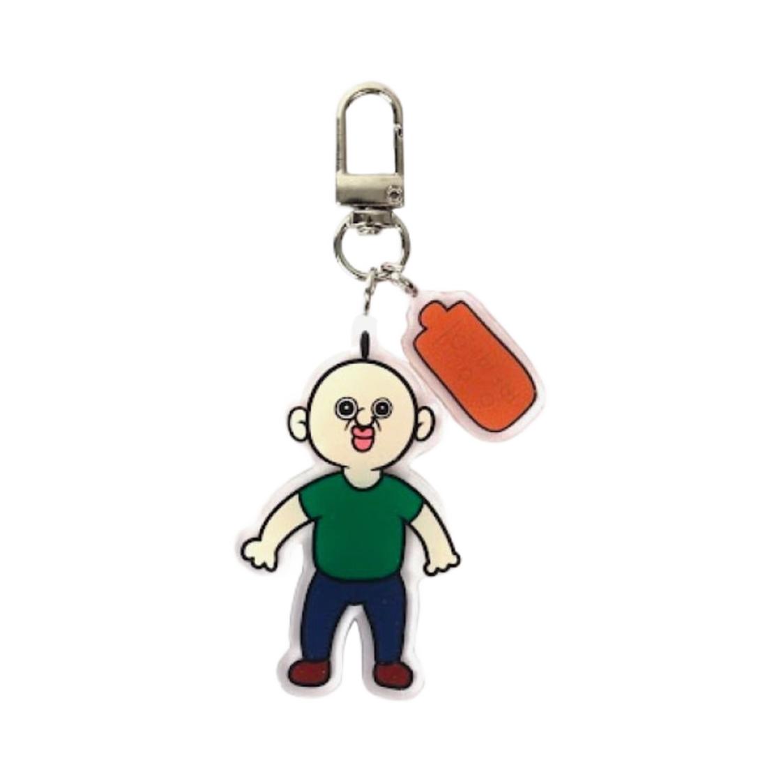 Bbangbbang Name Tag Acrylic Keyring ONE SIZE