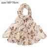 Skin-friendly Long Shawl Chiffon Printing Pashmina Light Luxury Wrap Hijab  for Woman