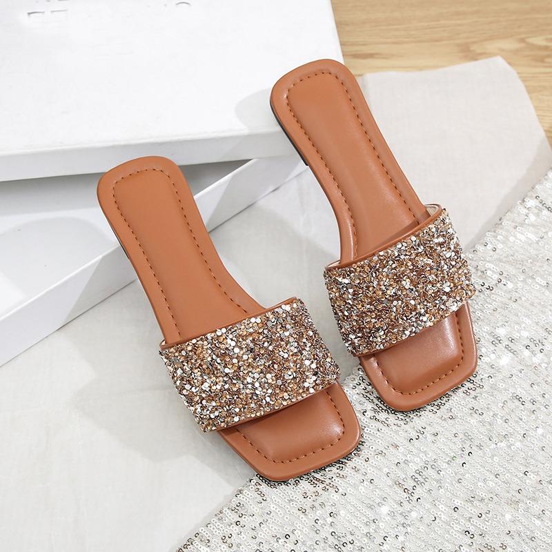 New Flat Soft-soled Comfortable and Casual Women's Slippers Plus-size Shoes