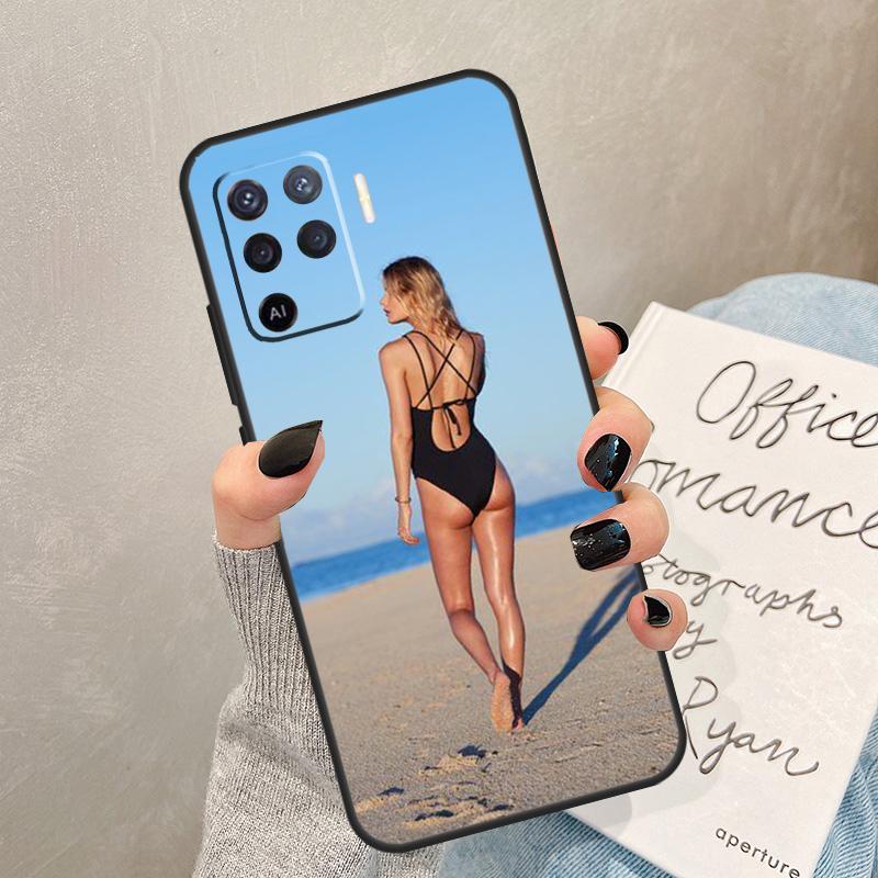 Beach Booty Bikini Girl Case For Oppo A54 A74 A94 A17 A57 A77 A76 A16 A96 A18 A60 A80 A40 A38 A58 A78 A98 A15 A5 Pro