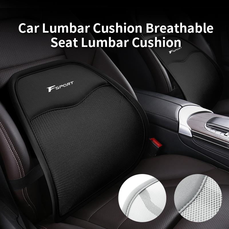 CKU5 Car Seat Lumbar Support Breathable Waist Cushion Backrest Accessories For Lexus UX250h RX450h CT200h RX400h NX300h RX350
