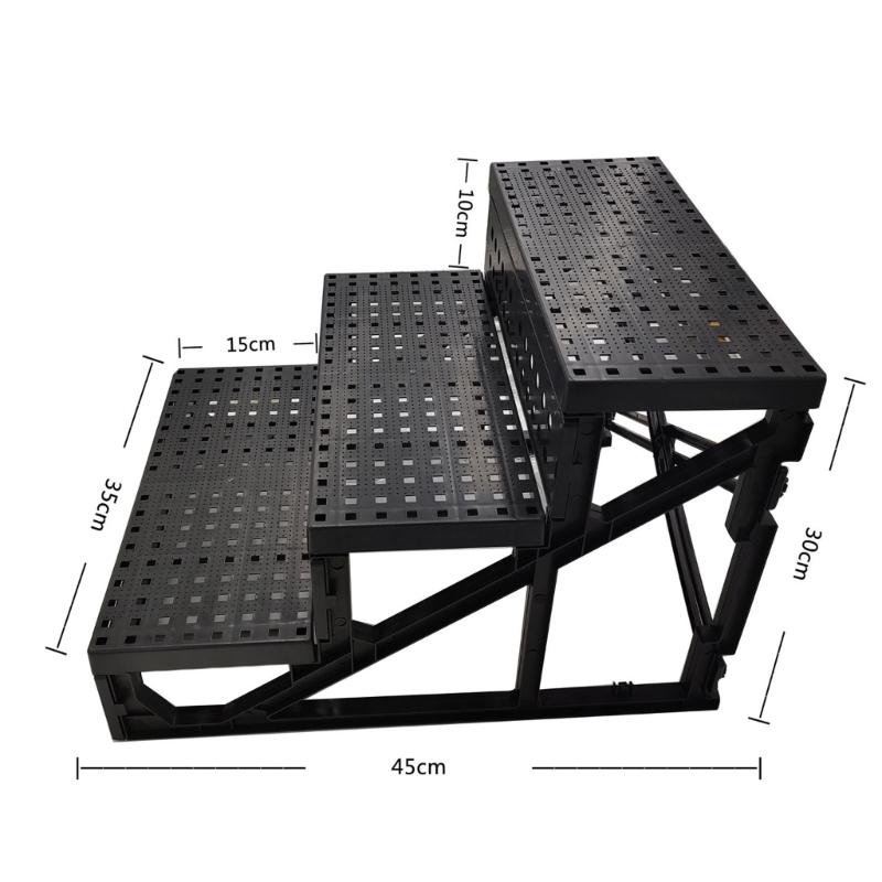 3 Tiers Pet Ramps Ladder for Bed or Sofa Small Body Pets and Old Dogs and Cats Easy To Carry Non-Slip Dog Stairs