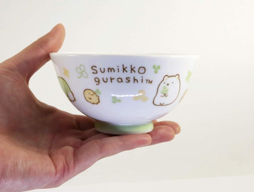 Asahi Koyo Sumikko Gurashi Rice Bowl, White, Diameter 11.2cm X Height 5.9cm, Rice Resistant, Dishwasher and Microwave Safe, Made In Japan