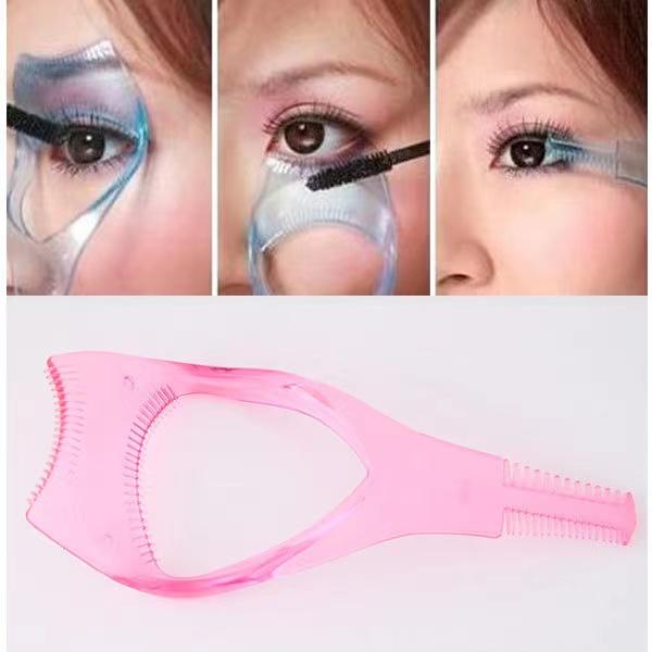 3 w 1 makijaż tusz do rzęs osłona tarczy lokówka aplikator grzebień przewodnik karta makijaż uroda narzędzie kosmetyczne narzędzia do rzęs