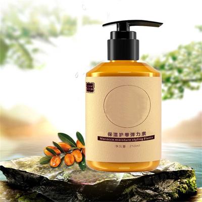 Langanhaltendes Styling, marokkanisches Volumen, feuchtigkeitsspendende Elastizität, marokkanische feuchtigkeitsspendende Stylingpaste Elastin für trockenes, strapaziertes, federndes und lockiges Haar, Pflege 250 ml