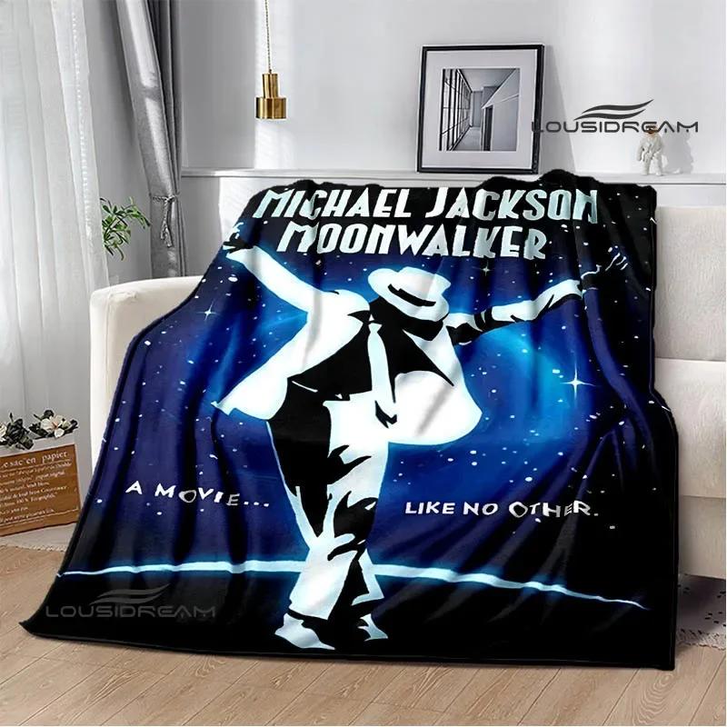Michael Jackson Retro Druck Decken Picknickdecke Flanelldecke Weiche Gemütliche Decke Reise Decken Bettbezüge Geburtstagsgeschenk