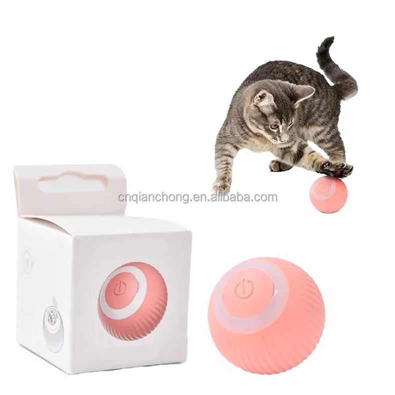 Smart Cat Toys Interactive Toys Training Self-moving Catnip Toys for Cat Electric Automatic Rolling Ball Smart Cat Toy