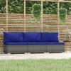 Day and Night - Day and Night 3-seater Garden Sofa with Gray Synthetic Rattan Cushions