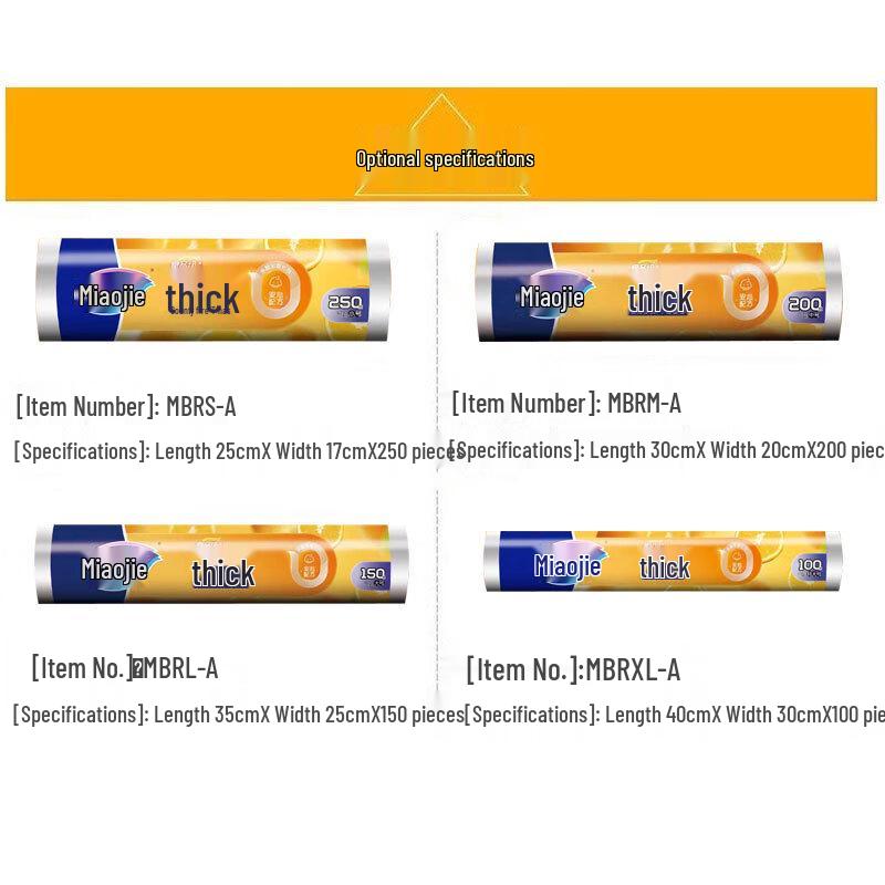 Miaojie Large Perforated Disposable Food Storage Bags