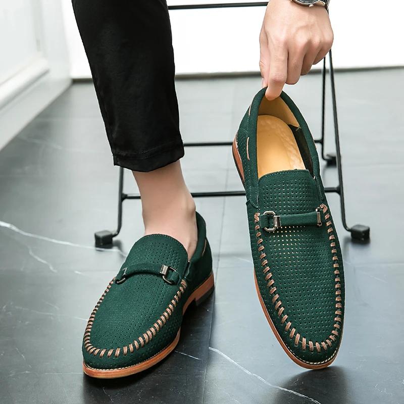 Spring Autumn New Lightweight Loafers Comfortable Massage Sole Men's Flat Shoes Office Commuter Men's Business Casual Shoes