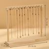 New Large Necklaces Easel 12/18 Hooks Removable Bracelet Display Board Solid Wood Display Stand Set Up Stalls