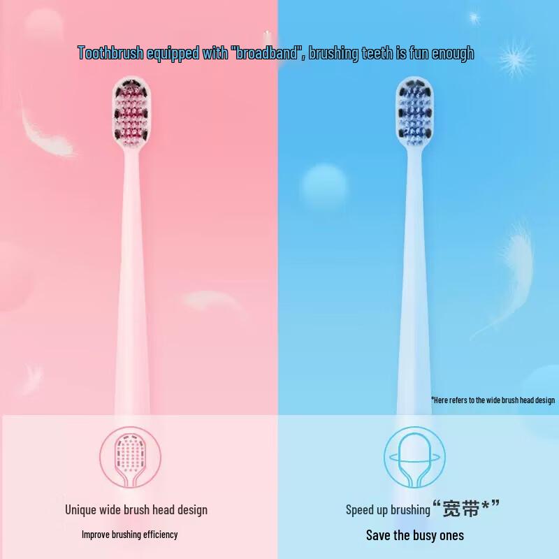 Shuke Deep Clean Wide Head Soft Bristle Toothbrushes 2-Pack