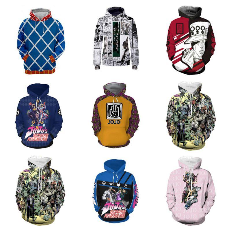 Jojos Bizarre Adventure Hoodie 3d Print Hooded Sweatershirt Cosplay Pullover