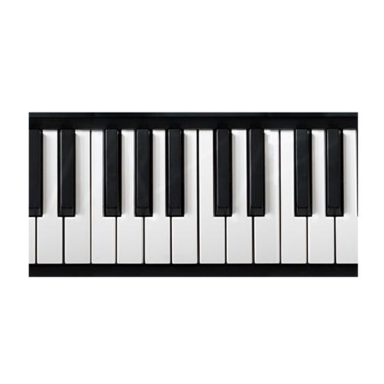 

200 см 3D черный, белый цвет фортепиано ключ клейкая наклейка музыкант стены искусства наклейка декор