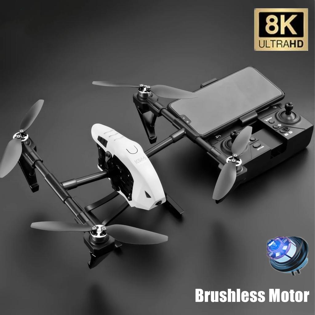 New Smart KS66 Drone Profesional 8K HD ESC Dual Camera 5G WIFI Wide-angle Optical Flow Positioning Brushless Motor Remote Control Quadcopter Toy