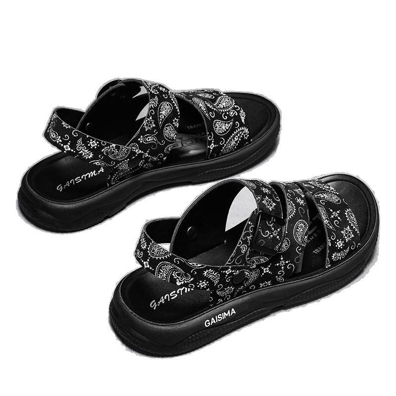 Summer new two wear cool slippers Korean version of fashion casual men's sandals wear large size versatile trend men's drag