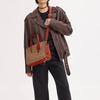 Coach Carter Cow Leather PVC Tote Bag , Shopping Bag , Handbag , Shoulder Bag , Crossbody Bag Large Women's Brown (Unisex) Handbags