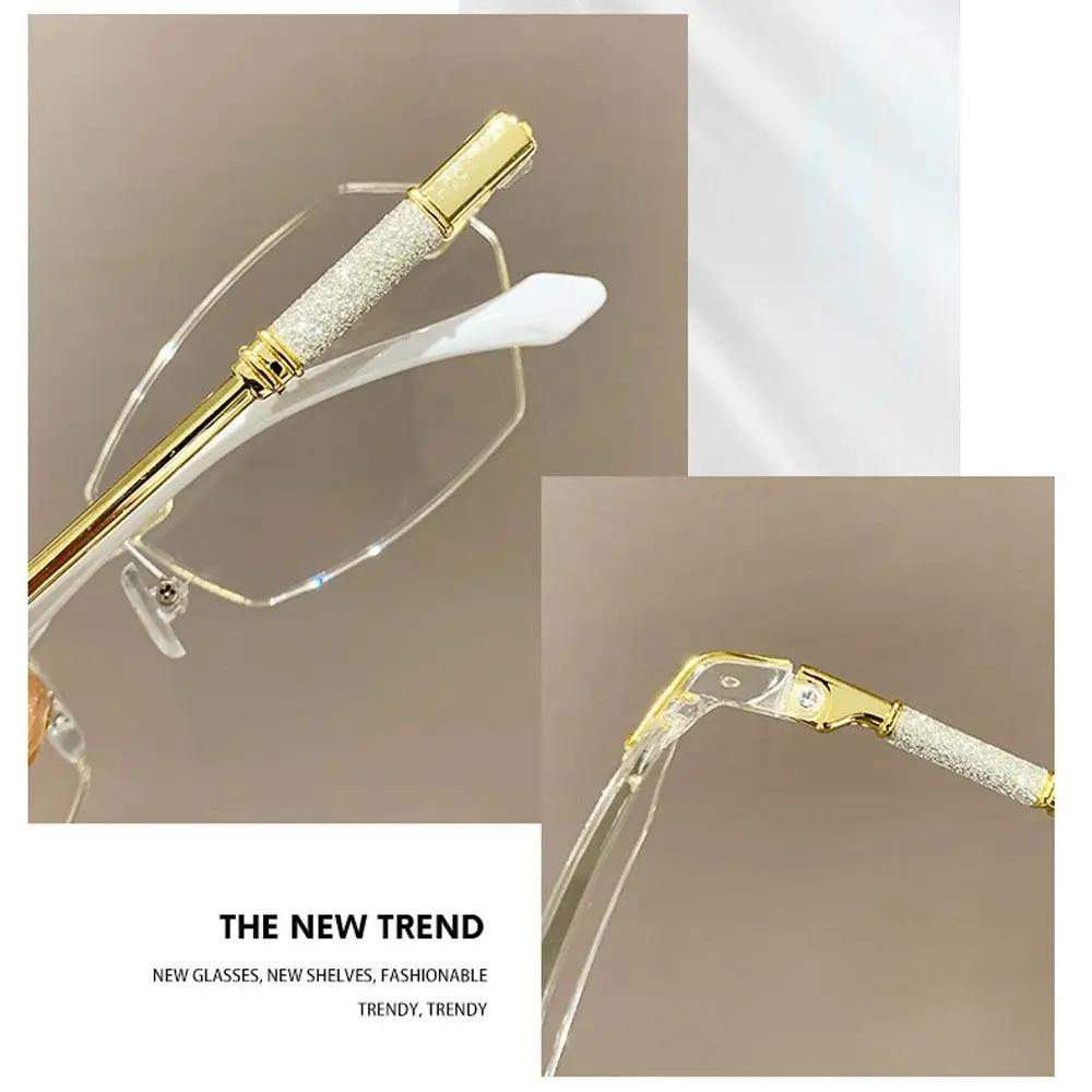 Retro Ultralight Cutting Frame Women Reading Glasses Blocking Blue Light Glasses Farsighted Eyewear with Diopters