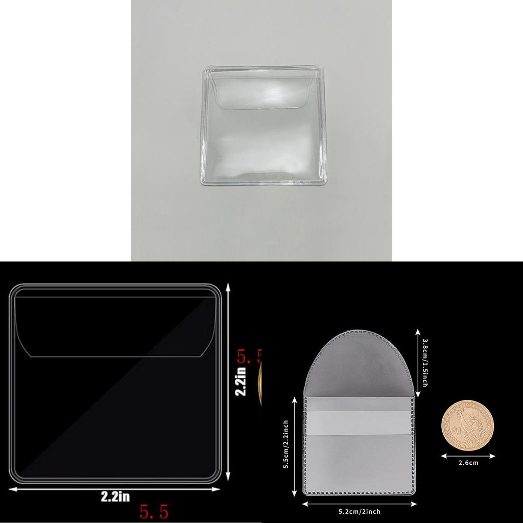 Transparent Pvc Coin Collection Bag With Sealed Closure For Collectors And Storage