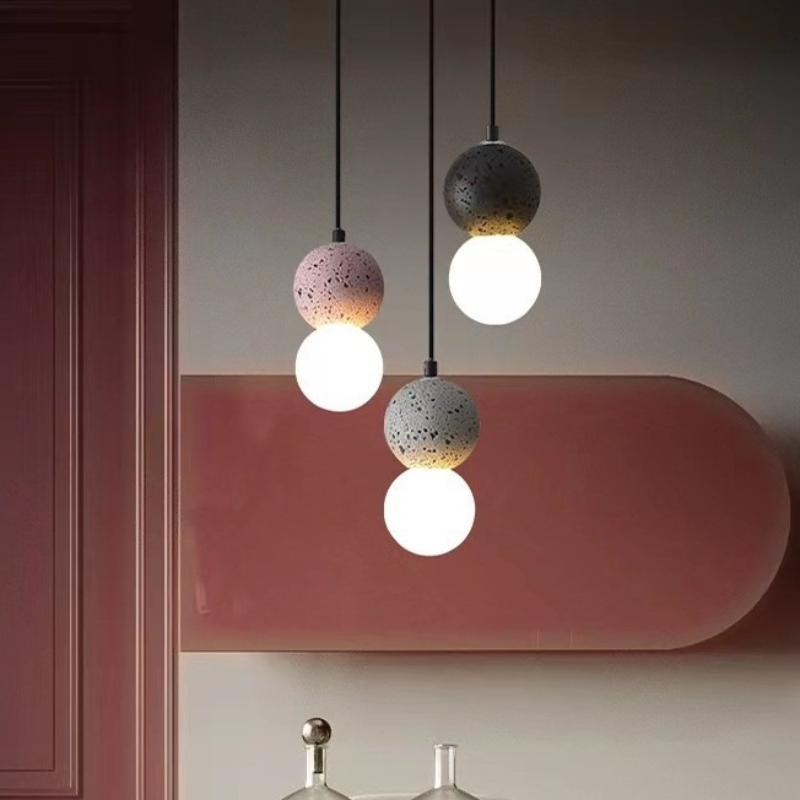 European Creative New LED Cement Chandelier Living Room Restaurant Bar Clothing Store Decorative Lighting