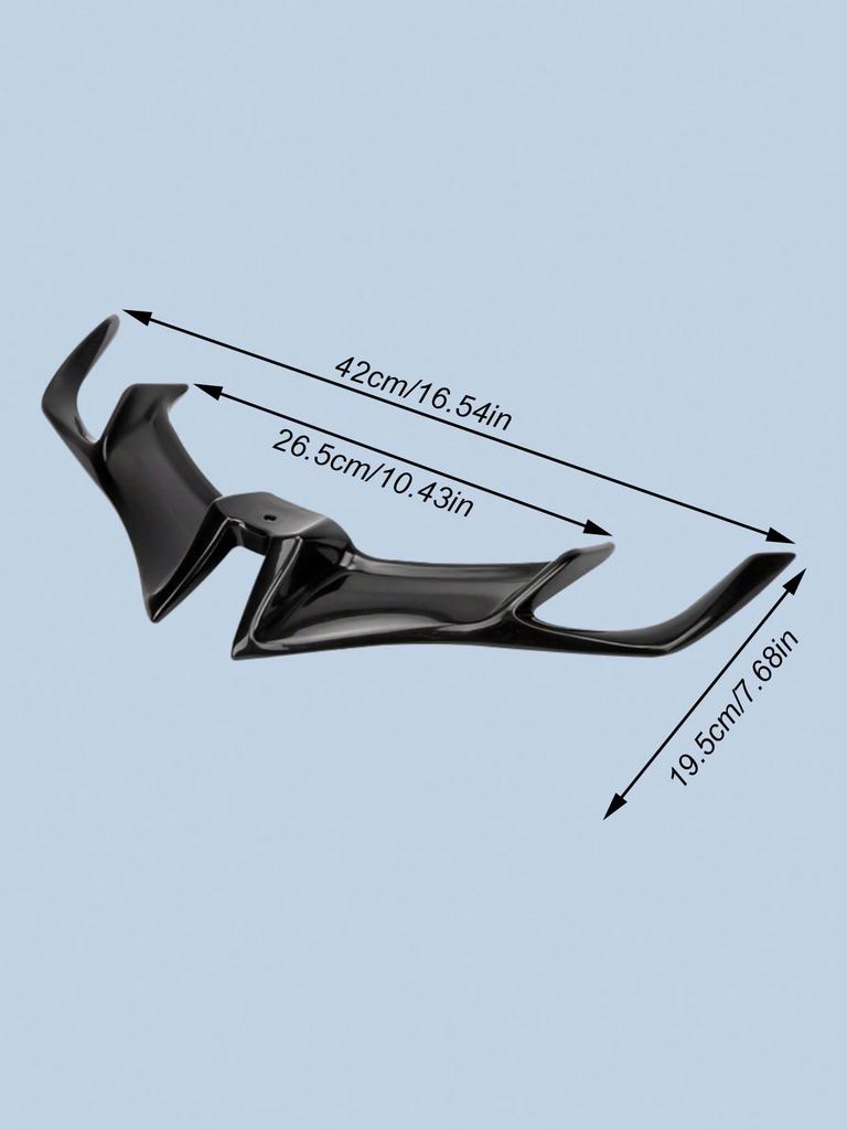 Divisor Delantero de Ala de Pato para Motocicleta, Spoiler de Labio de Aerodinámica ABS, Se Adapta a Suzuki/Honda/Yamaha/BMW/Triumph/Harley-Davidson, Rac
