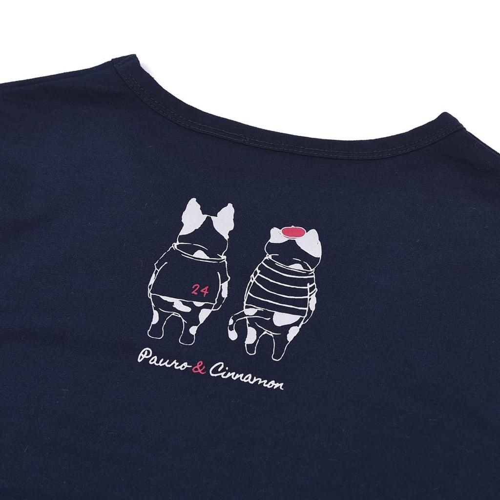 Kusguru Japan Navy Long Sleeve Women's T-Shirt