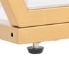 VEVOR Marble Console Table, 3 Tiers Modern Console Table for Open Storage, Golden Geometric Table with Iron Tubes