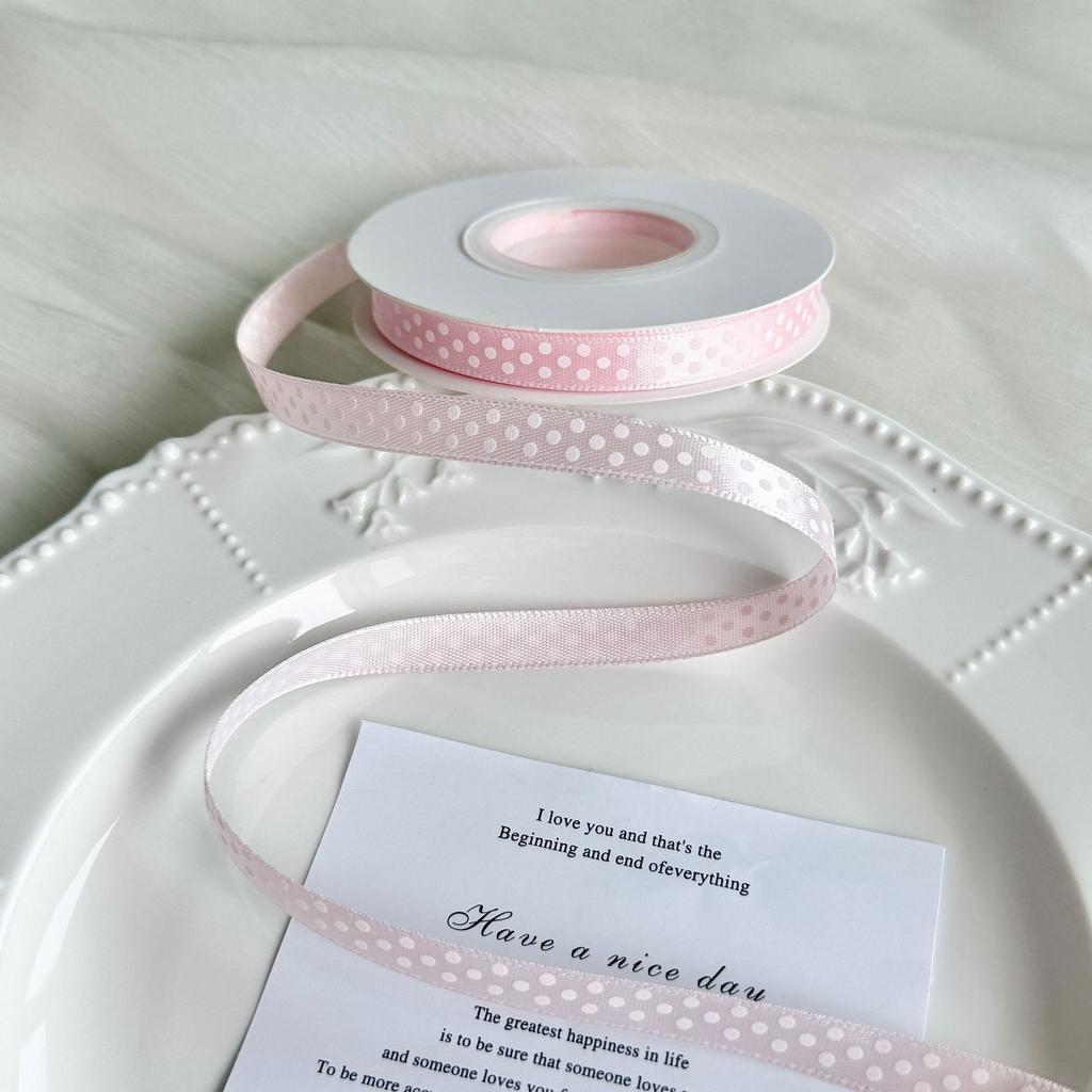 Polka Dot Ribbon Length Multi Color Ribbon Gift Wrapping Ribbon Playful For Bow Making Wedding Party Decorations Gift Wrapping