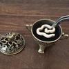 Magpie Lucky Incense Burner Metal Lotus Incense Burner Bowl Incense Holder With Handle Yoga Meditation Home Decor Ancient Style