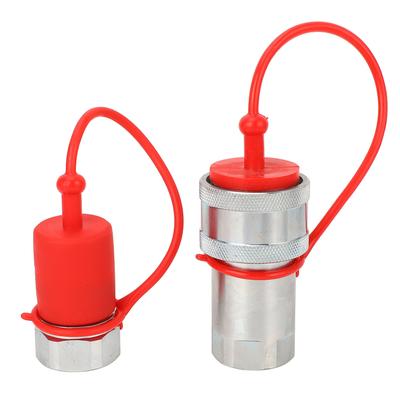 Hydraulic Quick Coupler 1in NPT Hardened Steel 4000PSI 24GPM Quick Connect Hydraulic Coupling for