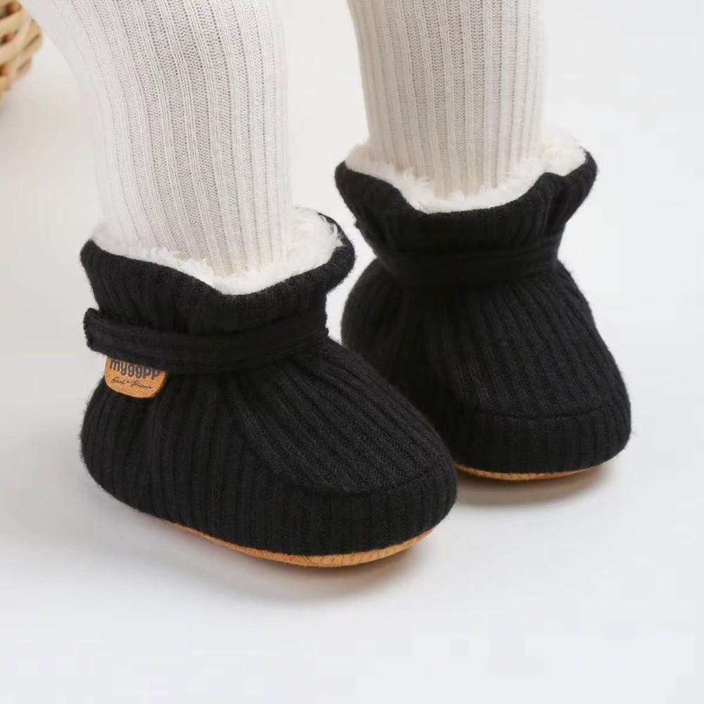 0-18M Infant Walking Shoes with Gripper Non Slip Boots Durable Warm Baby Shoes