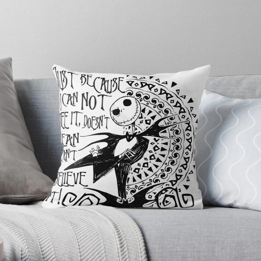 Skeleton Black Series Decorative Home Pillow Case Cushion Covers Autumn X  Modern Living Room Sofa Bed Halloween
