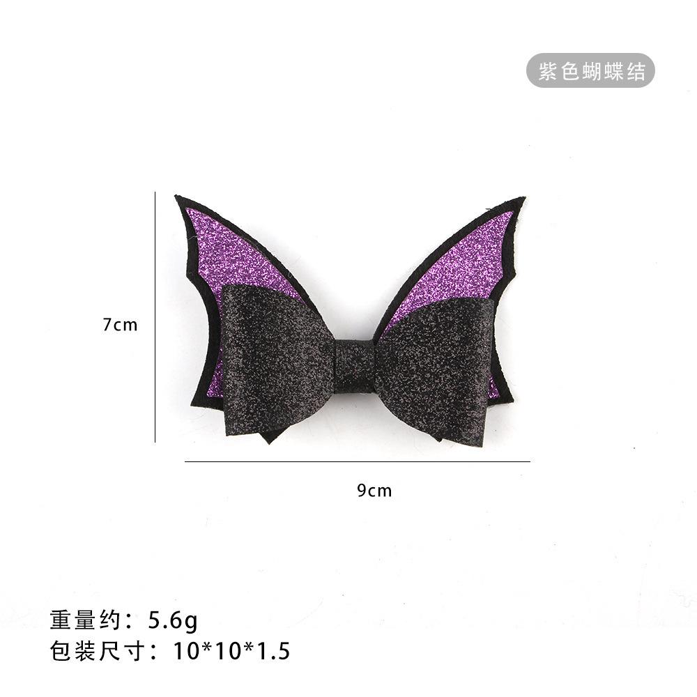 

Pet Halloween Charming Headgear Featuring Enchanting Witch Hats And Colorful Spider Clips Purple Bow Clip