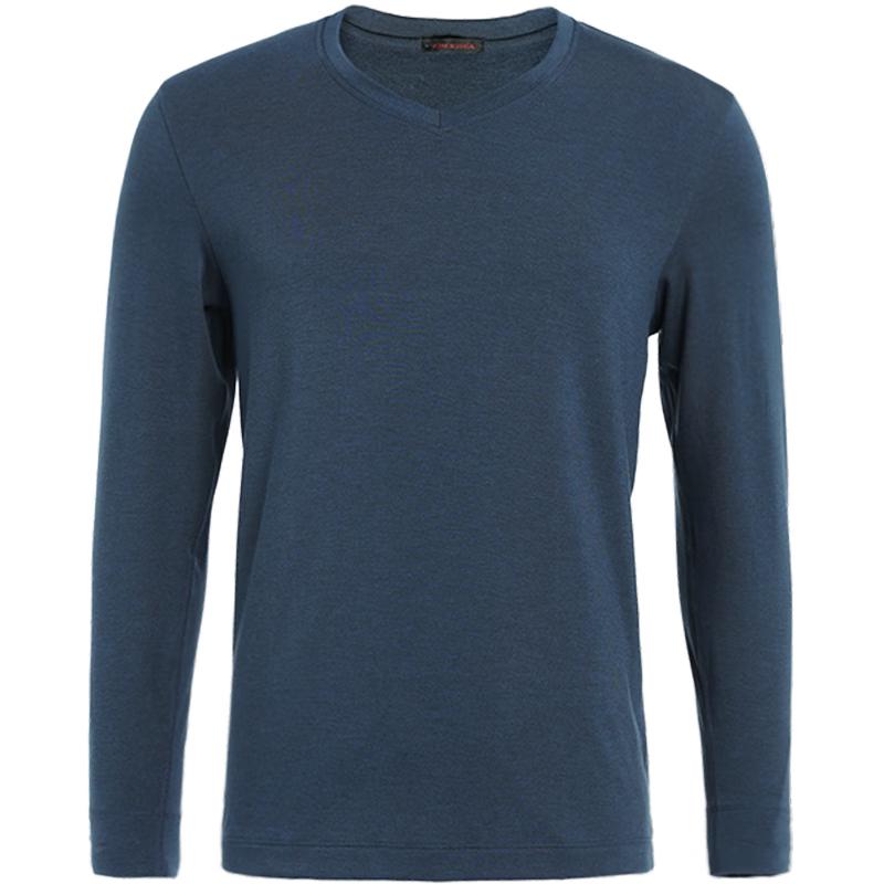 

Aimer Men s V-Neck Single-Layer Wool Blend Thermal Underwear 2XL