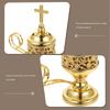 Exquisite Arabic Censer Metal Incense Burner Lightweight Desktop Decor for Bedroom Study Festival Aromatherapy Use