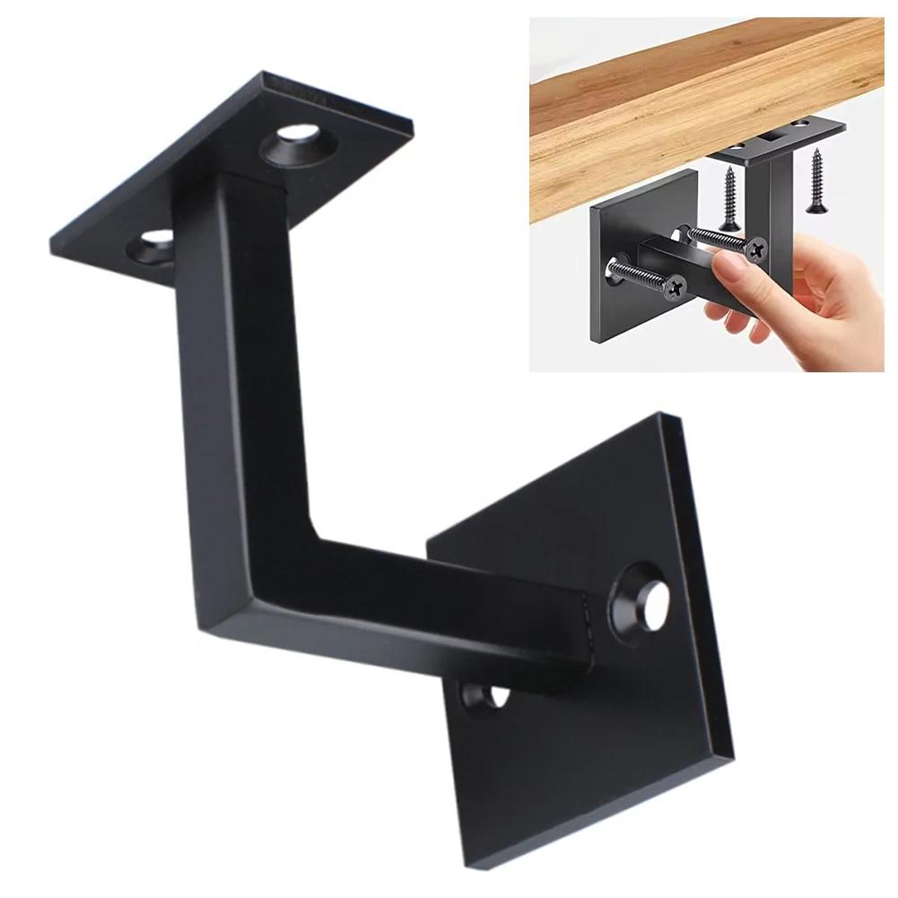 

Stair Handrail Brackets Black Stainless Steel Stair Handrail Bracket Bannister Wall Mounted Support Hand Rail Fixed Holder