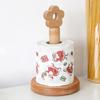 Paper Holder Flower Shape Top Eco-friendly Anti-Slip Standing Tissue Roll Paper Stand for Home