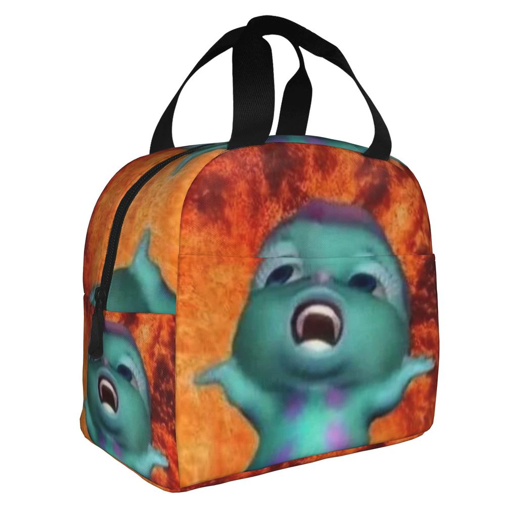 Cute Bibble Meme Lunch Bag Women Fantasy Cartoon Cooler Warm Insulated Lunch Boxes for Adult Office