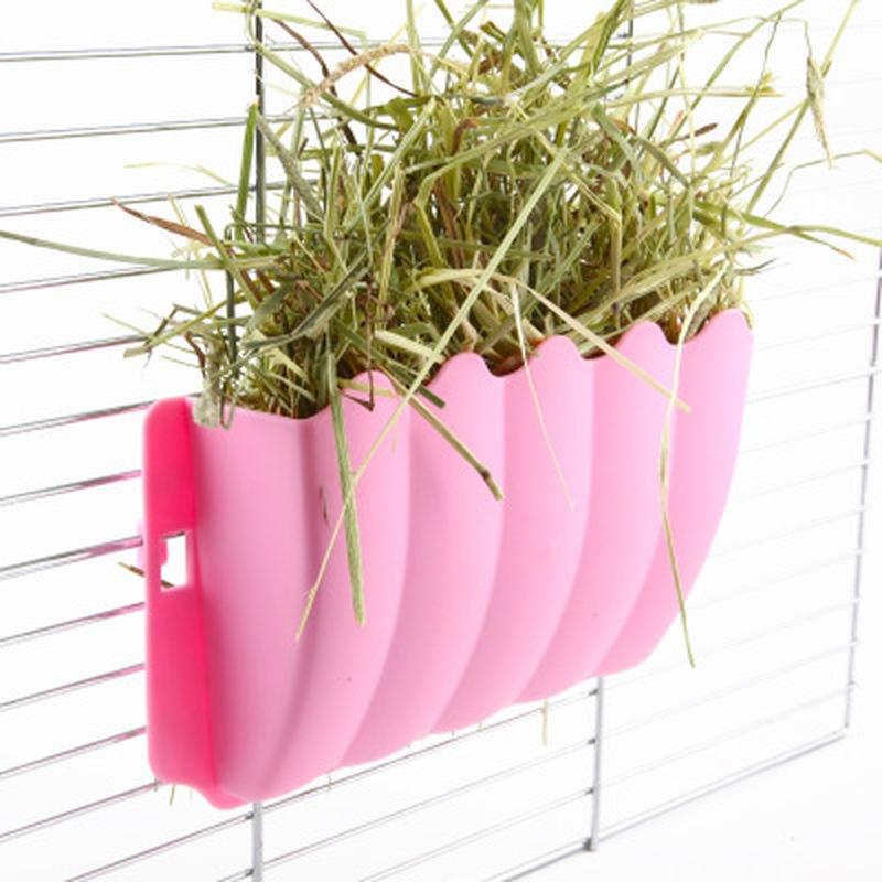 1 Pcs Plastic Animal External Grass Frame Can Be Fixed Small Pet Grass Basket