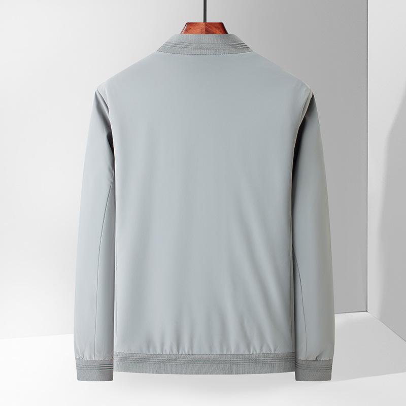 New Men's Jacket Spring and Autumn Jacket Middle-aged High-end Business Casual Jacket Dad Lapel Top