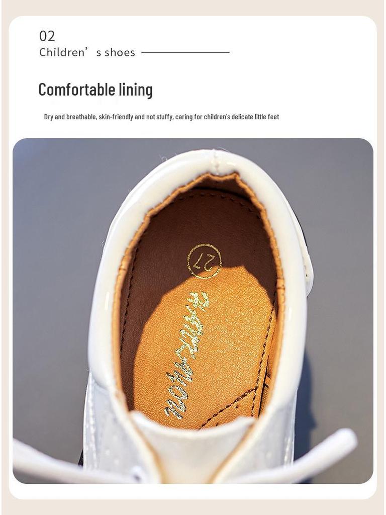 British Style Leather Student Shoes 2025 - Boys' Spring Collection